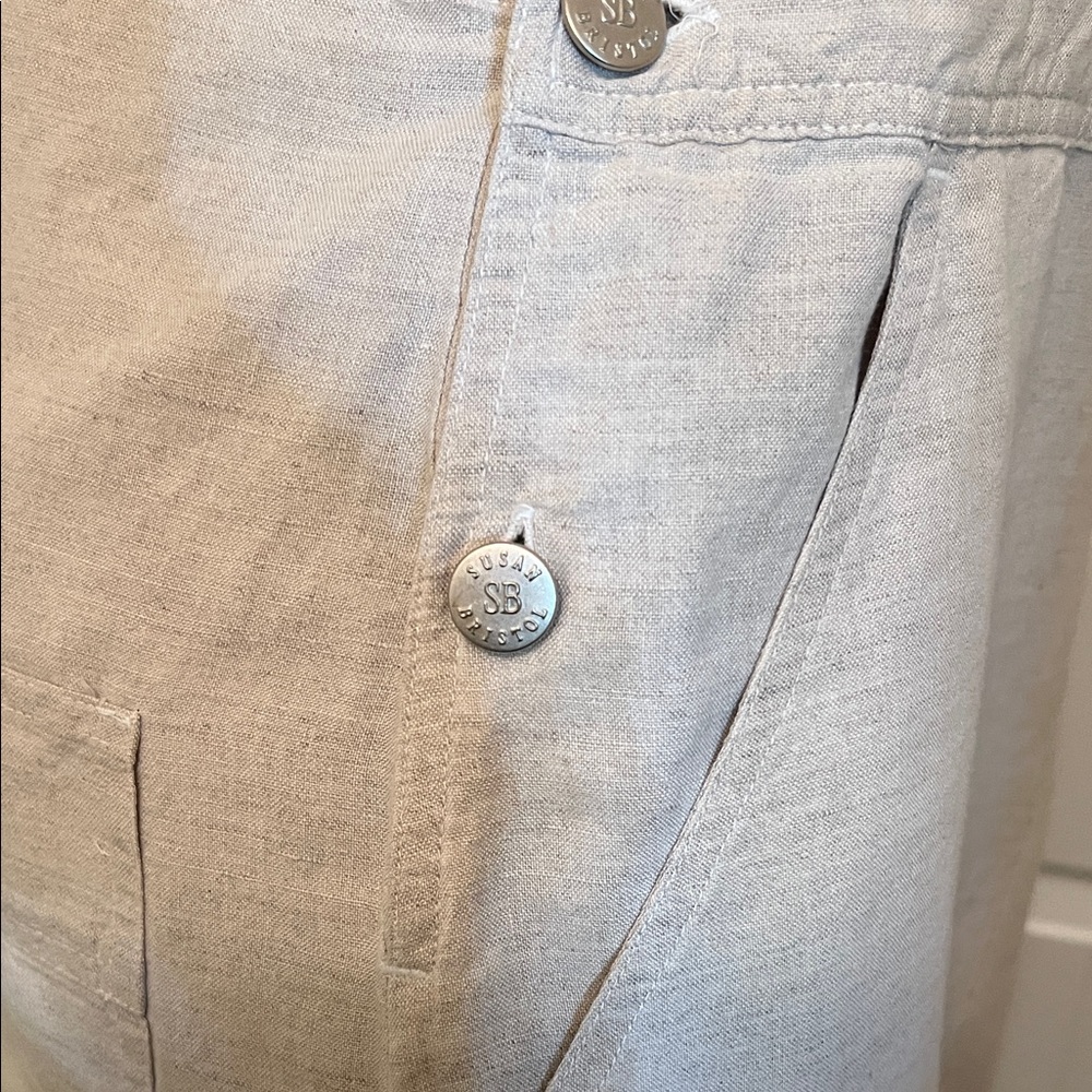 Susan Bristol Cream Overall Dress - Picture 6 of 10